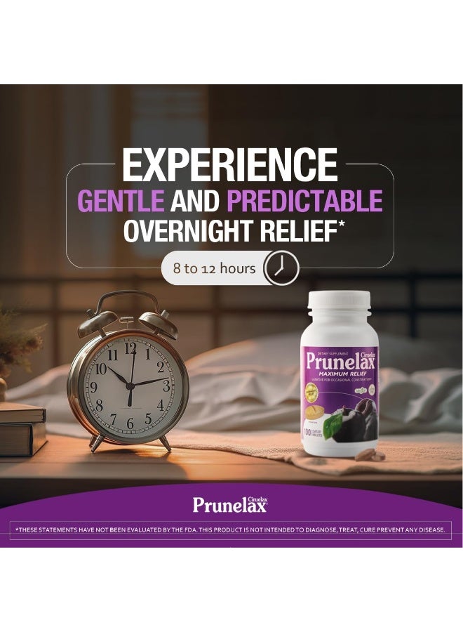 Prunelax Ciruelax Maximum Relief Natural Laxative for Occasional Constipation, 100 Tablets - Image 5